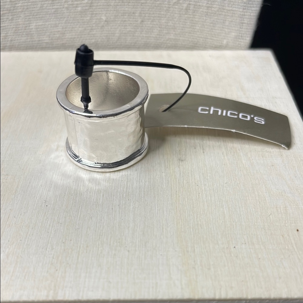 NWT Chico’s Ginny silver tone ring size 6
